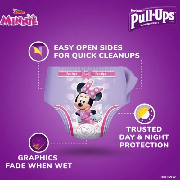 ⬇️6/$15⬇️Huggies Minnie Mouse pull ups